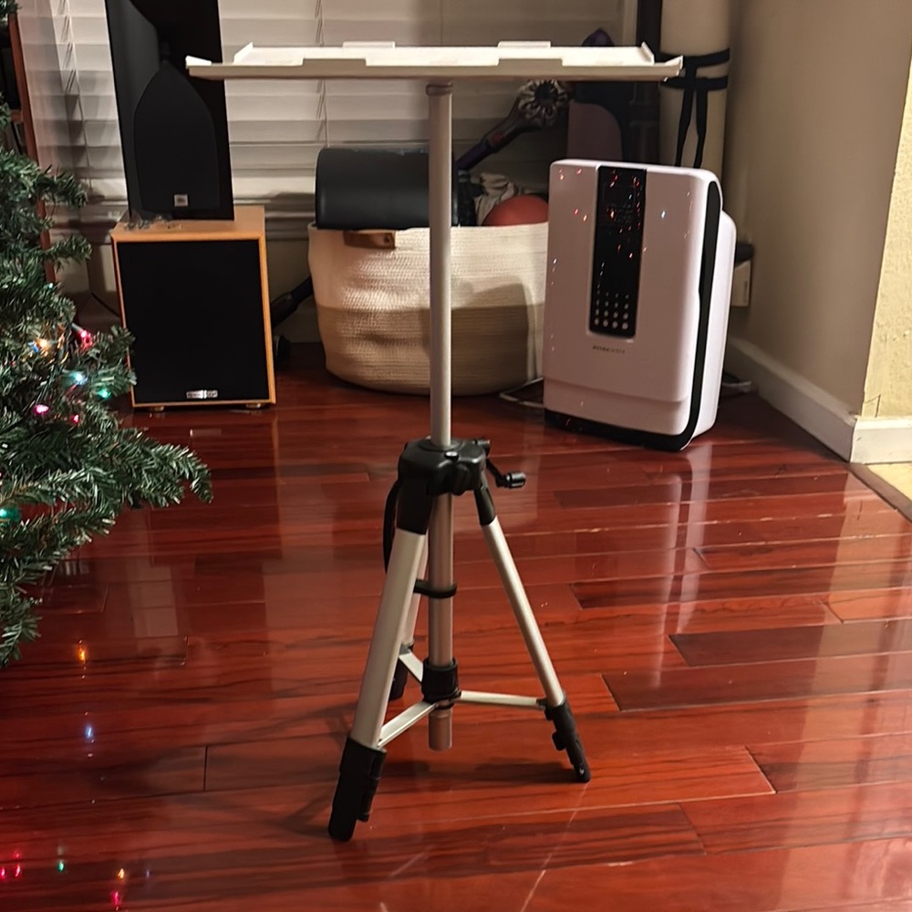 Adjustable Tripod Stand with Tray